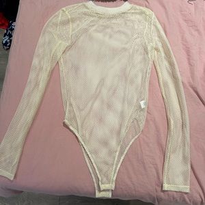 Etophe Studios, Fishnet body suit, cream, large